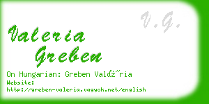 valeria greben business card